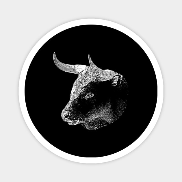 Bull head Magnet by Guardi